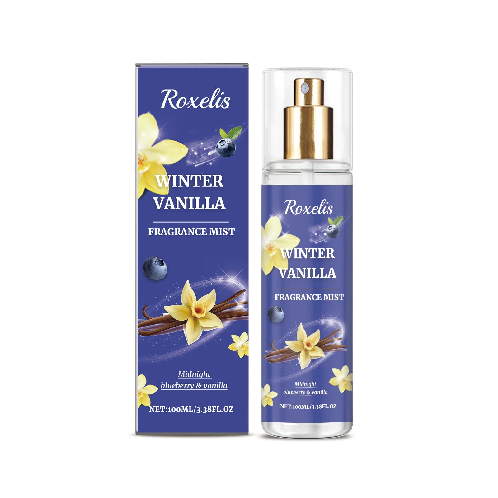 Spray per il corpo mirtilli e vaniglia