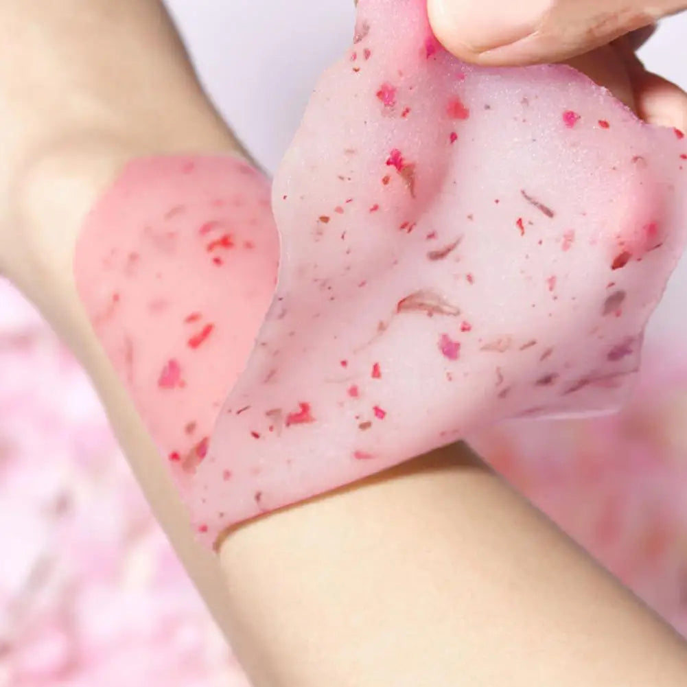 Maschera in gelatina per il viso peel-off alla rosa