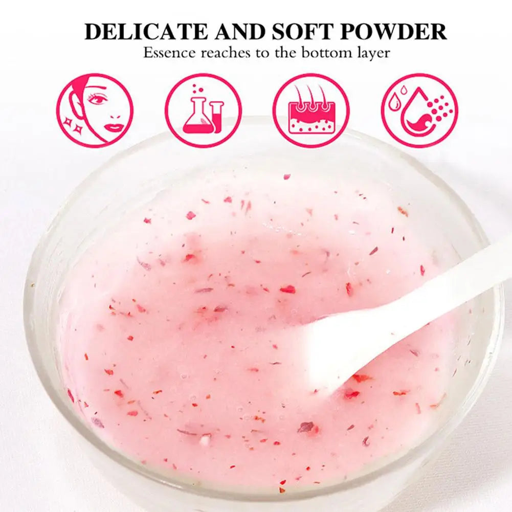 Maschera in gelatina per il viso peel-off alla rosa