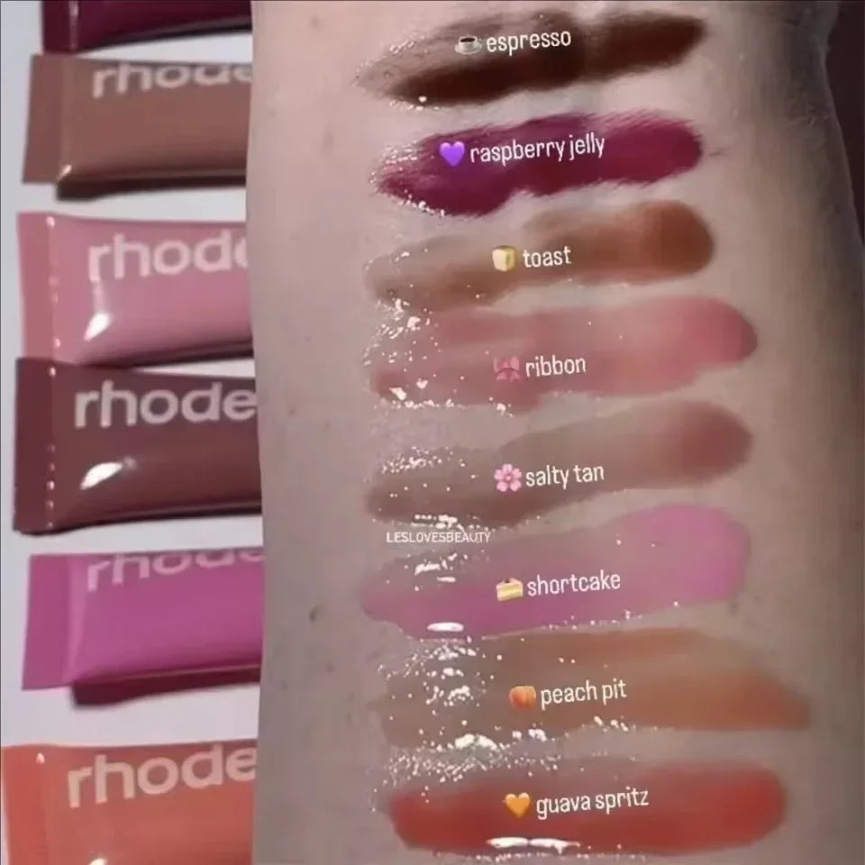 Rhode Rossetto Lipstick glitterato con fragranze gourmand