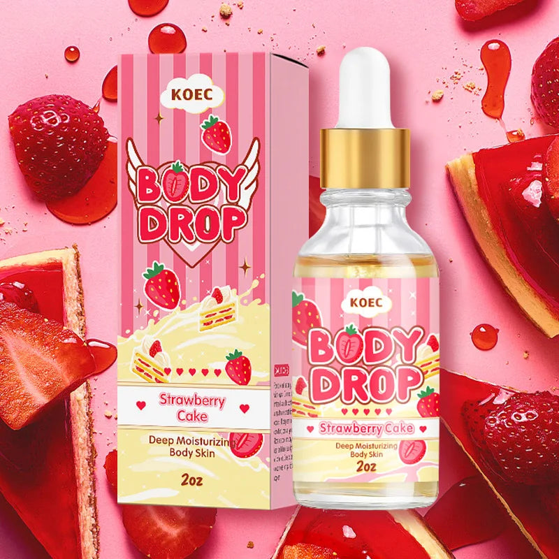 Crema e olio per il corpo al gusto di crostata alle fragole